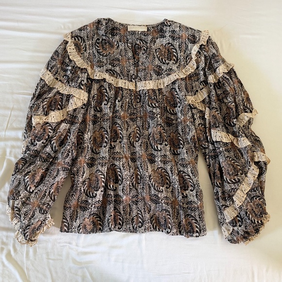 Ulla Johnson Paisley Top - Picture 1 of 3